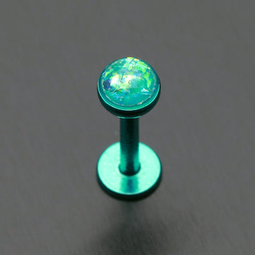 Detail View 1 of Colorline Opal Glitter Shower Dome Steel Labret-Teal